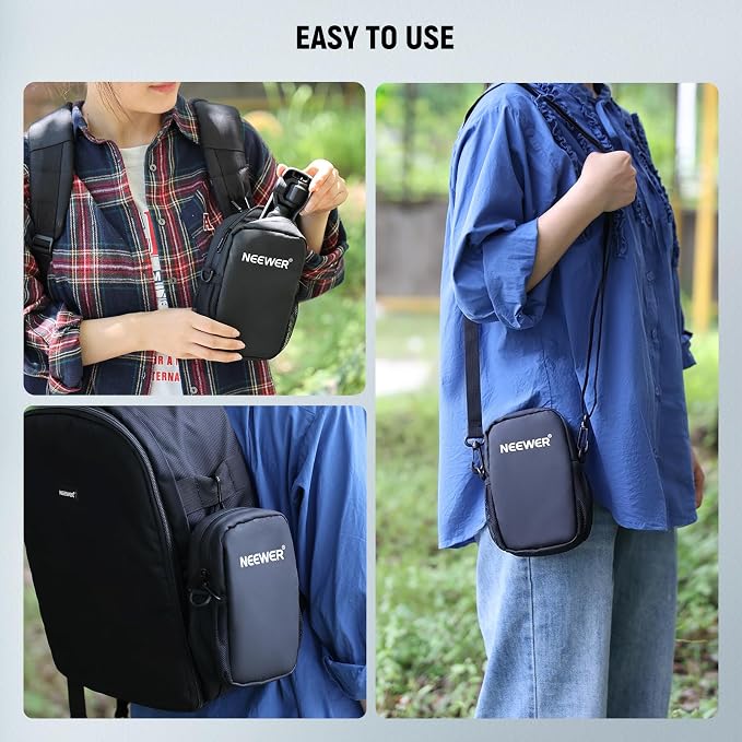 NEEWER Camera Sling Bag, Water Resistant Lightweight Compact Travel Case Crossbody for Photographers, Compatible with DJI Osmo Pocket 4 3 iPhone DSLR Mirrorless Small Photography Accessories, PB13 - Image 7