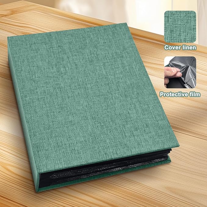 Photo Album 4x6 200 Pockets for Wedding Gifts,Linen Hardcover Picture Albums for Family Anniversary Baby Vacation Pictures - Image 3