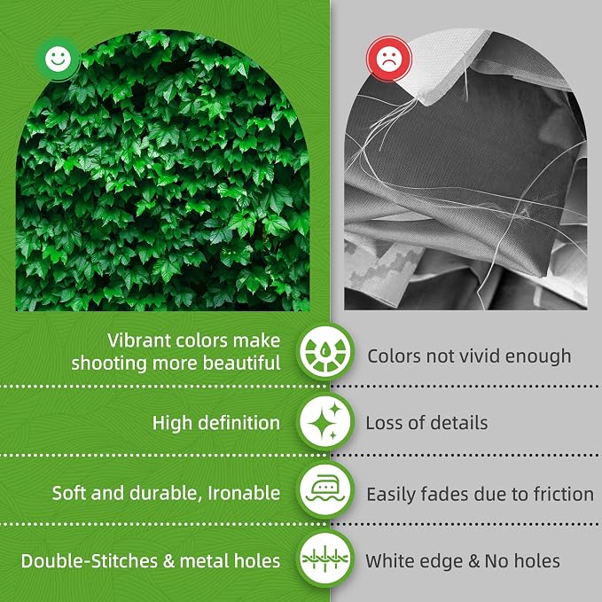 7x5ft Greenery Backdrop for Party Grass Wall Backdrop for Photography | High-Density Green Leaves Photography Background for Birthday, Wedding Photo Booth Props - Image 3
