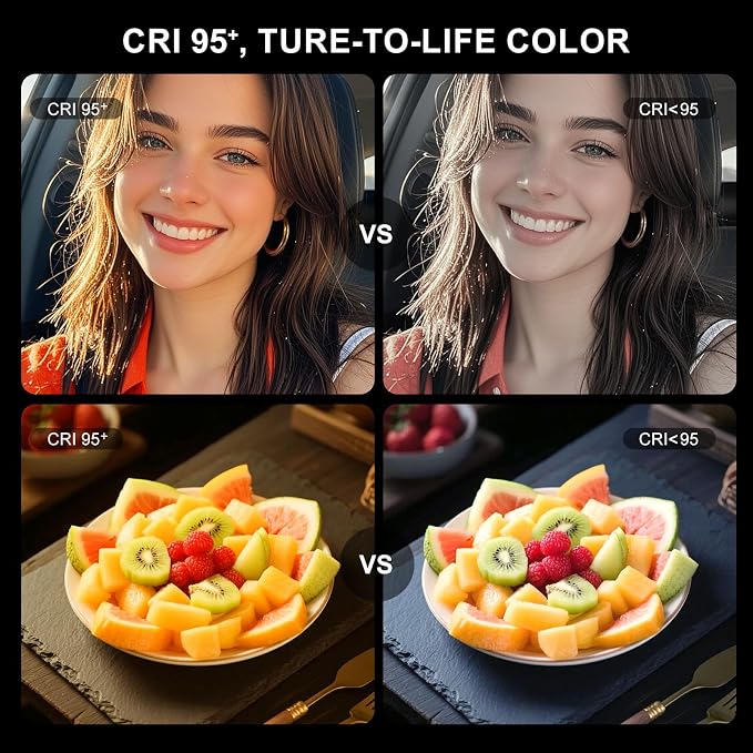 LOUERN Magnetic Dual-Sided Selfie Light Compatible with iPhone MagSafe, CRI95+ Rechargeable| Foldable|Compact Phone Light with Mirror for Selfies/Photography/Makeup/Video Conference/Influencers - Image 3