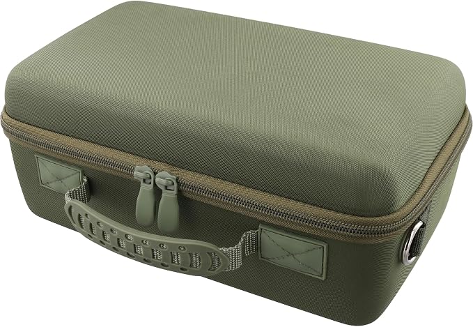 Hard Case for Canon EOS Rebel T7/T100/R50/R100 DSLR Camera with Lens | Fits for Canon T7/T100/R50/R100/R5/R6 V//R6 Mark II DSLR Camera and Lens, With Shoulder Strap, Protective Case, Army Green - Image 6