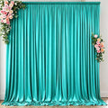 10 ft x 10 ft Wrinkle Free Turquoise Backdrop Curtain for Parties, Thick Polyester Teal Photo Backdrop Drapes,2 Panels 5ft x 10ft for Baby Shower Wedding Engagement Birthday Mermaid Party by Outpain