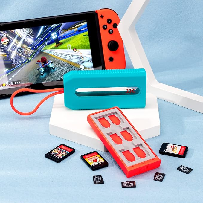 (NOT FIT SD Card) Switch Game Card Case for 6 Nintendo Games and 12 Micro SD Cards,Switch Card Holder Storage for Nintendo Switch or PS Vita,Water-Resistant Anti-Shock Game Card Box - Image 7