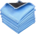 Eco-Fused Microfiber Cleaning Cloths - 5 Pack - Double-Sided Cleaning Cloths - Microfiber and Suede Cloth for Smartphones, LCD TV, Tablets, Laptop Screens, Camera Lenses and Delicate Surfaces by Eco-Fused
