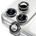 Misea Compatible for iPhone 17 Pro/iPhone 17 Pro Max Camera Lens Protector | 9H Tempered Glass Ultra HD Bling Camera Screen Protector Cover Metal Individual Ring Decoration Accessories, Black Glitter by Misea