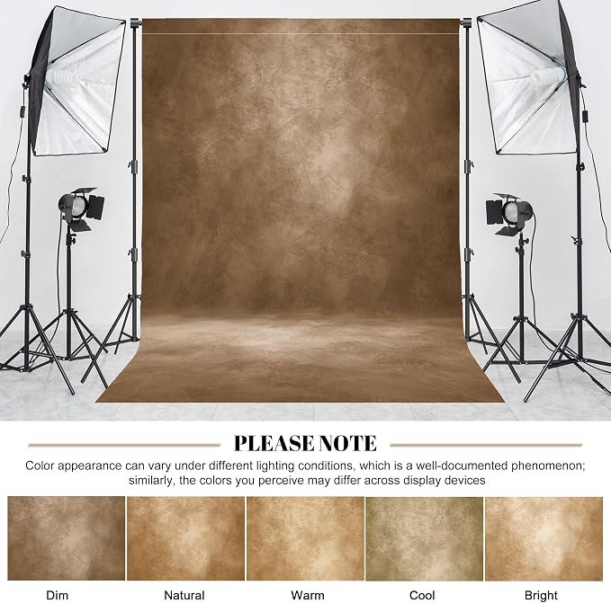 Abstract Photography Backdrop for Photoshoot 6x8ft, Dark Brown,No Stand | Professional,Polyester Fabric,Roller Pocket on Top,Vintage Portrait Photo Props Booth Background,Photoshoot Studio - Image 7