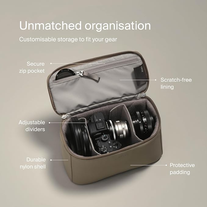Urth Arkose Camera Insert Bag – for DSLR Camera and Lens, Weatherproof + Recycled - Image 3
