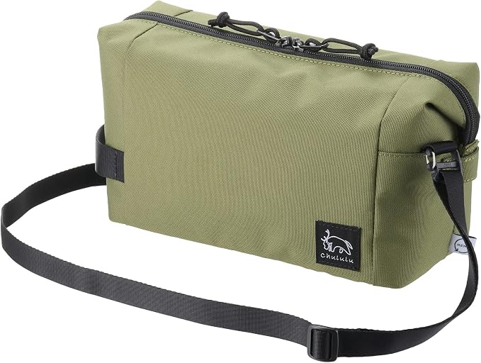 Hakuba AMZSCH-REIPLOV Camera Bag, Chululu Renew Inner Pouch, L, Olive, Sustainable Inner Bag, Camera Case, Handle Included, Shoulder Strap Included by HAKUBA