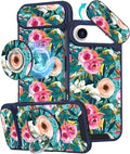 Buleens for iPhone 17 Air Case 6.5 Inch - with Ring Stand & Camera Cover Aesthetic Cute Designed Women Girls Girly Pretty Unique Kawaii Flowers Phone Case for iPhone 17 Air Compatible with Magsafe by Buleens