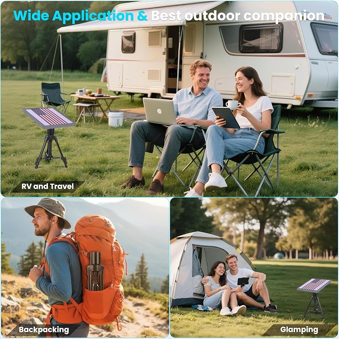 Starlink Mini Tripod Stand Mount with Aluminum Adapter Height Adjustable | for All Starlink Mini Models Portable Sturdy Starlink Mini Stand for Camping RV Travel Outdoor Setups - Image 7