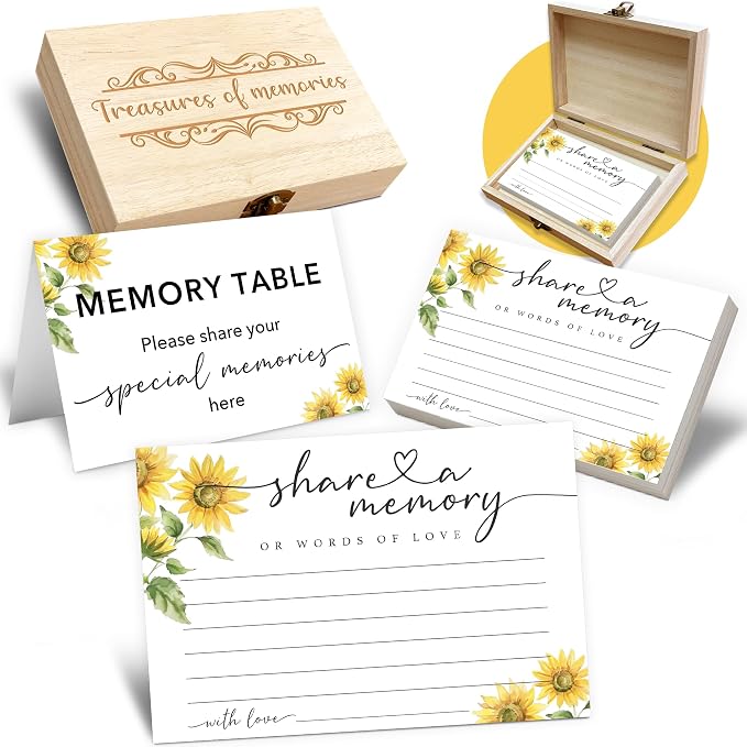 Share A Memory Card for Celebration Of Life - 50 Pcs Memorial Cards, Memory Box for Graduation Wedding, Funeral Keepsake for Celebration Of Life Decorations -A04 by BHTPNG