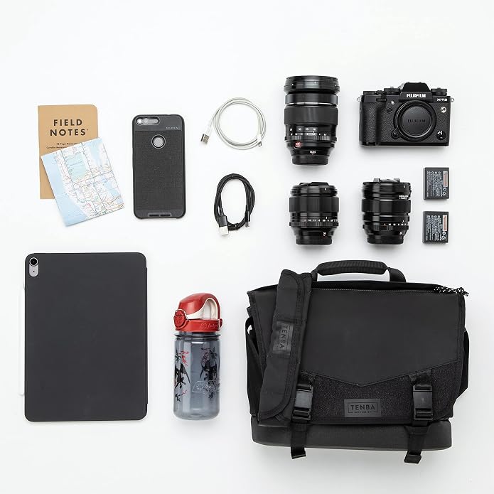 Tenba Black 2-Section Hobo Handbag for Adults - Image 5