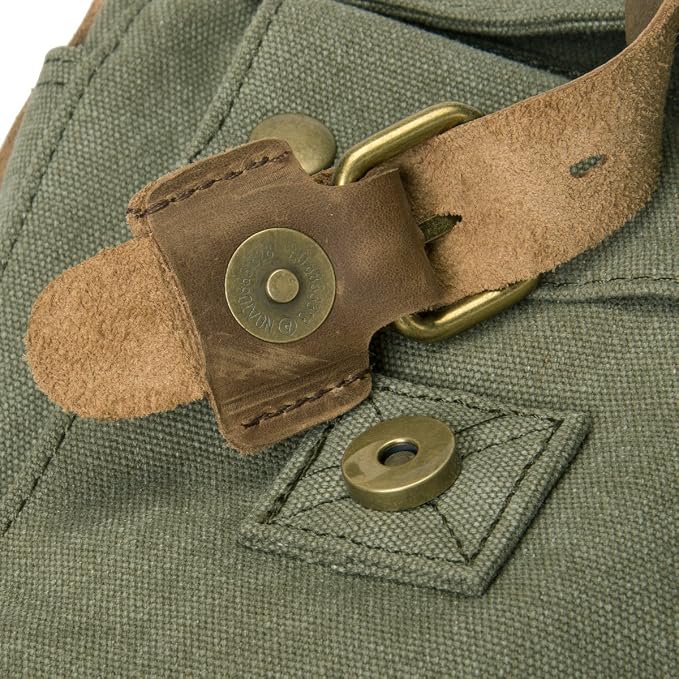 Men's Lightweight Vintage Waterproof Canvas DSLR SLR Shockproof Camera Shoulder Messenger Bag Sling Bag - Image 8