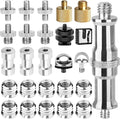 ChromLives Camera Tripod Adapter, 26Pack Camera Screw Mount Set 1/4 Threaded Converter Screws Adapter, 1/4 to 3/8 Hot Shoe Adapter,Tripod Mount Adapter Set for Monopod/Quick Release Plate by ChromLives