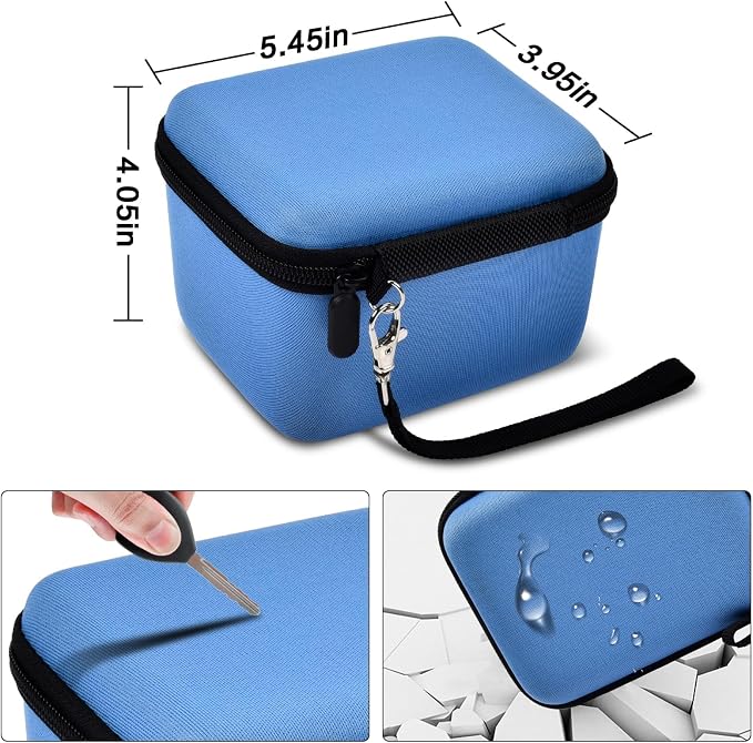 Comecase Vlogging Camera Case for Duluvulu/for VJIANGER 4K Digital Cameras | Mesh Pocket for Charging Cables and Batteries, Travel Storage for Vloggers, Parties and Camping (Blue) - Case Only - Image 5