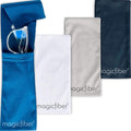MagicFiber Soft Microfiber Glasses & Sunglasses Pouch Case, Eyeglass Bag | Built-In Cleaning Cloth, Slim Eye Sleeve or Jacket for Men & Women, Reading Glasses by MagicFiber