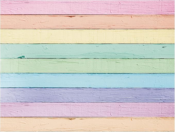 Peryiter Wooden Backdrop Wall for Photoshoot Background, 8 x 6ft, Colorful | Fabric Wood Backdrop, Brown Polyester Rustic Photo Panel Backdrop, Baby Shower Cowboy Party Wedding Photography Supplies by Peryiter