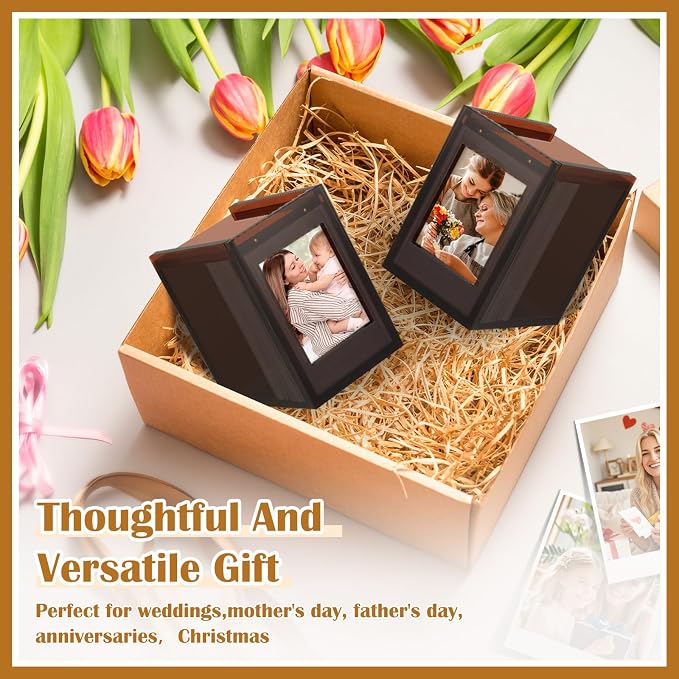 Acrylic Polaroid Frame & Photo Storage Box,for Instax Mini Polaroid Film, 2x3 Instax Frame,with Magnetic Sliding Cover Photos Display,Graduation Gifts Wedding Guest Book Alternative for Reception - Image 7