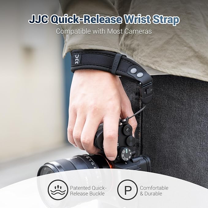 JJC Camera Hand Wrist Strap for Sony ZV-1 ZV-1F ZV-E1 RX100 VII, Ricoh GRIV | Soft Strap for Sony ZV1 ZV1F ZVE1 Ricoh GR IV GR III GR4 GR3 Canon PowerShot V1 SX740 HS & More Mirrorless Digital Cameras - Image 2
