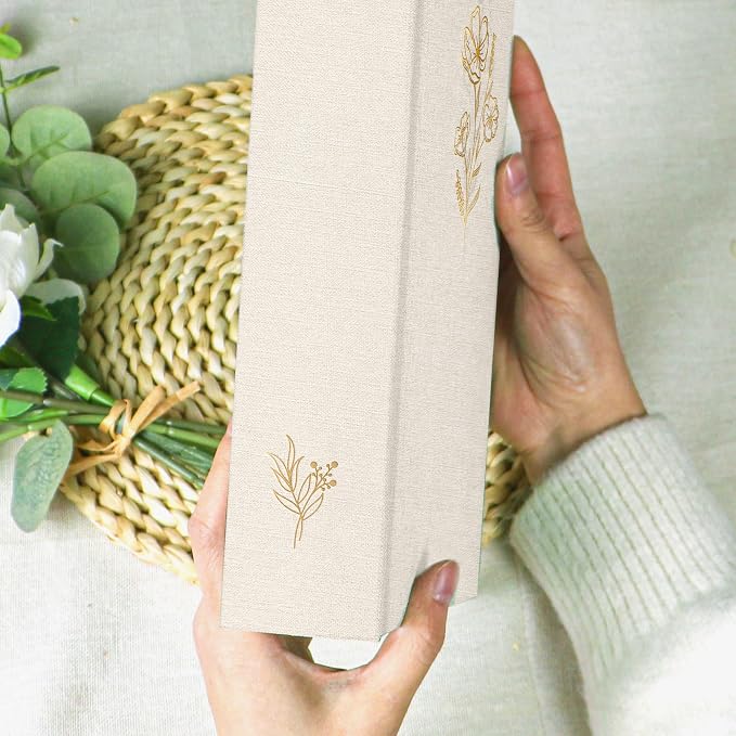 Holoary Photo Album 4x6 300 Photos, 300 Pockets 4”x6” Picture Album, Linen Fabric Cover Big Picture Book for Photos with Writing Area, 4x6 Photo Albums for Family Weddings Travel Memories(Beige) - Image 4