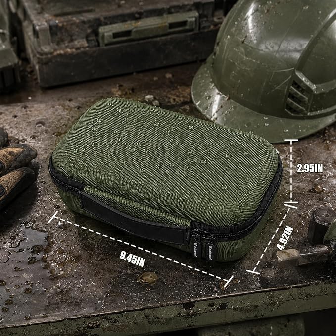 Boobowl Hard Thermal Camera Case for TOPDON TC004, for HSFTOOLS HF96, H128 | Infrared Camera Box, Removable Foam and Storage Pocket for USB Cables and Calibration Cards, Technicians, Case Only - Green - Image 7
