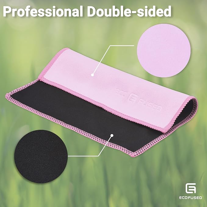Eco-Fused Microfiber Cleaning Cloths Double-Sided - 5 Pack - 6.6 x 6.2 inch - Microfiber and Suede Cloth for Smartphones, LCD TV, Tablets, Laptop Screens, Camera Lenses (Pink) - Image 9