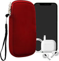 kwmobile Universal Phone Pouch Size M - 5.5" - Neoprene Smartphone Pouch with Zip - Water-Repellent Mobile Phone Case - Sleeve in Red by kwmobile