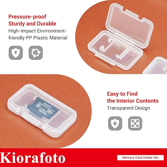 18PCS Multi-Color Clear Plastic MicroSD Card Holder Case for 18 TF Cards | with Labels,MicroSD MSD Memory Card Storage Organizer,for 18 Micro SD SDXC SDHC TF Cards,NOT Include any Cards - Image 4