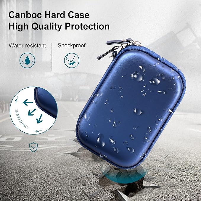 Canboc Carrying Case for HP Sprocket Portable 2x3 Instant Photo Printer | For Kodak Step Wireless Mobile Photo Printer, Mesh Bag fit Photo Paper Cable, Blue - Image 4