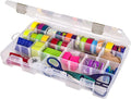ArtBin Large Solutions Box Clear Art & Craft Organizer with Dividers - Plastic Storage Case for Convenient and Versatile Storage - Ideal for Various Craft Supplies | 20 Removable Dividers, 14.125 x 9 x 2 Inches, Secure Latches, Stackable, Clear Durable... by ArtBin