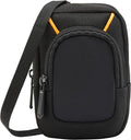 Amazon Basics Large Point and Shoot Padded Camera Case with Adjustable Shoulder Strap, Belt Loop, Interior Dimension 5.2 x 3.2 x 1 inches, Black by AmazonBasics