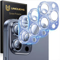 UniqueMe for iPhone 15 Pro/15 Pro Max Camera Lens Protector-Bling Blue | 3 Pack-Drop Protection, Case Friendly, Camera Cover Screen, Update New Version by UniqueMe