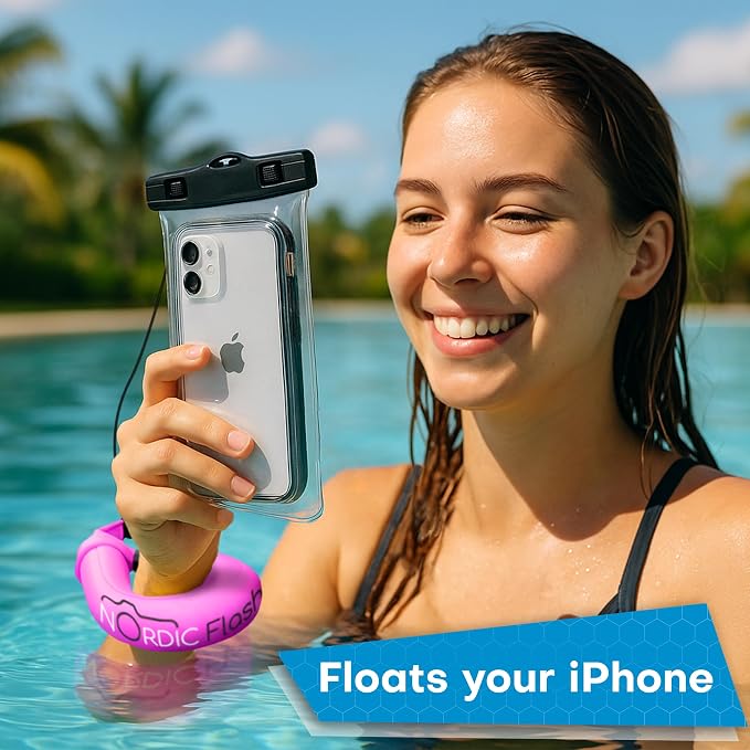 Nordic Flash Waterproof Phone & Camera Float Wrist Strap for Underwater | Waterproof Float Strap Compatible with GoPro Hero 13, Insta360 X4, DJI Action 5 Pro, iPhone, OM System TG-7 & Kodak WPZ2 - Image 2