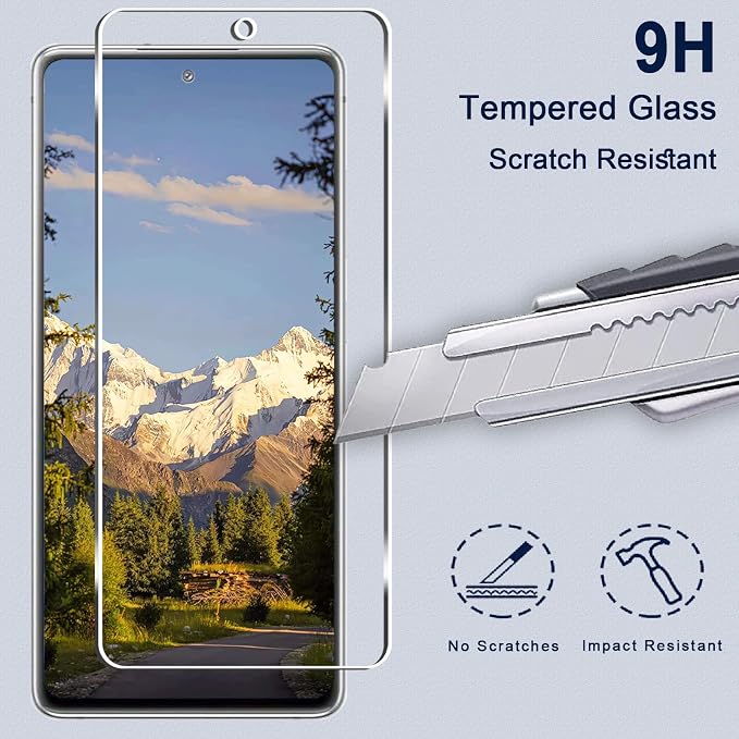 [3+3 Pack]Galaxy S20 FE 5G Screen Protector + Camera Lens Protector, HD Tempered Glass Film, 9H Hardness, Scratch Resistant, Easy Installation, Bubble Free, Screen Protector for Samsung Galaxy S20 FE - Image 3