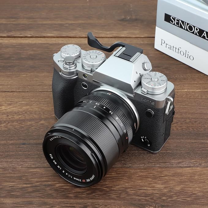 Haoge THB-XT5B Hand Grip Metal Hot Shoe Thumb Up Rest for Fujifilm Fuji X-T5 Camera Black - Image 3