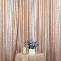 Poise3EHome Champagne Sequin Backdrop, 10Ft x 10Ft Glitter Photography Background Curtains, Sequence Drapes for Party Baby Shower Wedding Birthday Christmas Thanksgiving Halloween Decoration by Poise3EHome