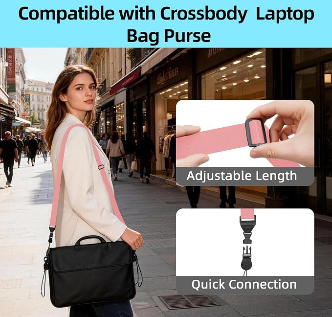 3 Pack Adjustable Shoulder Strap, iPad Strap Nylon Neck Lanyard | for iPad/Samsung Tablet Case,Camera Binocular Crossbody Laptop Luggage Bag - Image 7