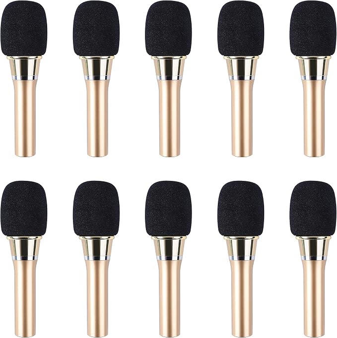 Microphone Foam Covers, 20 Pack Thick Handheld Stage Cover Foam Karaoke DJ Microphone Covers Disposable(Black) - Image 4