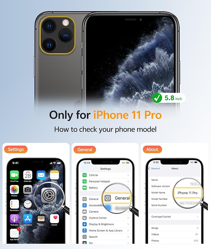 FNTCASE for iPhone 11 Pro Case, Fit for Magsafe, Translucent Matte Back | Magnetic Phone Cases, 14FT Military Grade Drop Protection, Shockproof Bumper, Slim Protective Cover, Blue - Image 2