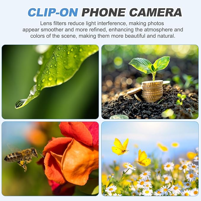 PATIKIL 52mm Phone Camera Lens, Clip-On Soft White Filter Circular Polarizing Lens for Most Smart Phones and DSLR Cameras, White - Image 6