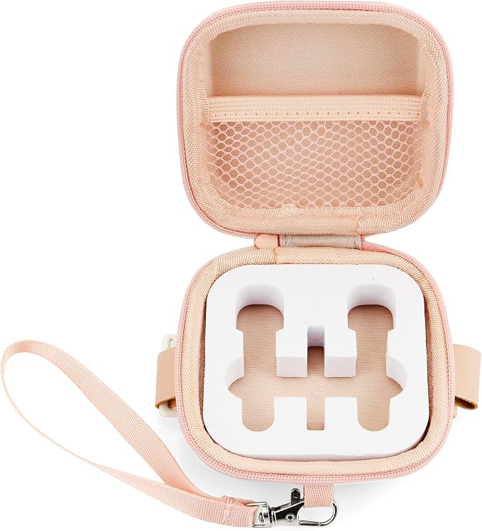 Wireless Lavalier Microphone Case Mini Mic Case for Wireless lavalier microphones Wireless Microphones Mini Tiny Mic Lapel Clip Microphones (PINK) by SoleKing