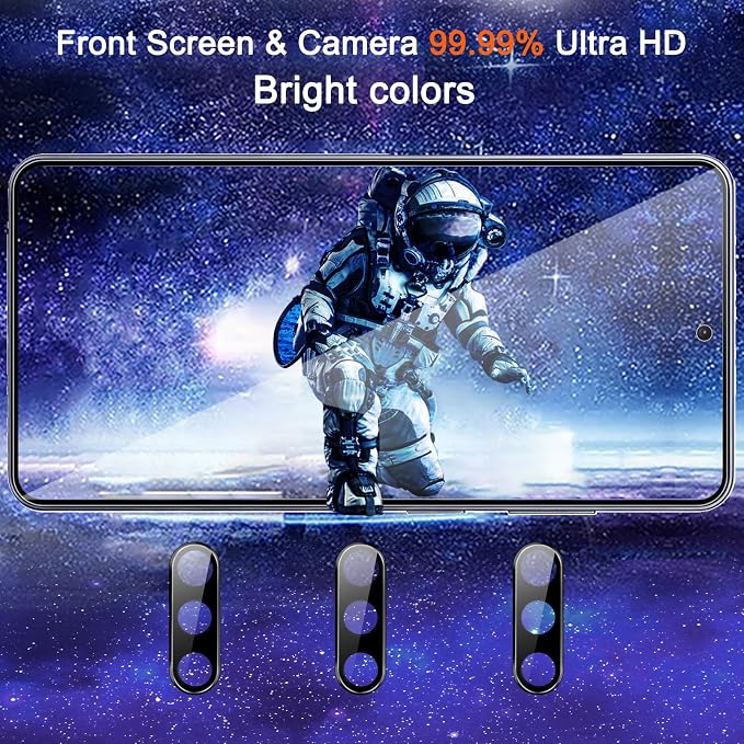 Ferilinso Privacy Screen Protector for Samsung Galaxy S26, Tempered Glass | 3 Pack, 9H+ Hardness, Military-Grade Shatterproof, Case Friendly, Easy Installation Bubble Free, with Camera Lens Protector - Image 6