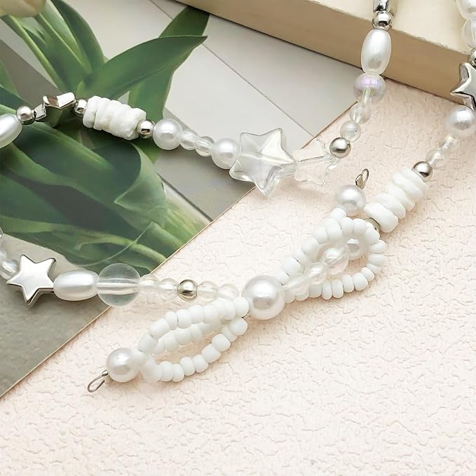 Beaded Camera Wrist Strap Cute Digital Camera Charm Lanyard Phone Chain Keychain Beaded Phone Lanyard Bag Charm - Image 7
