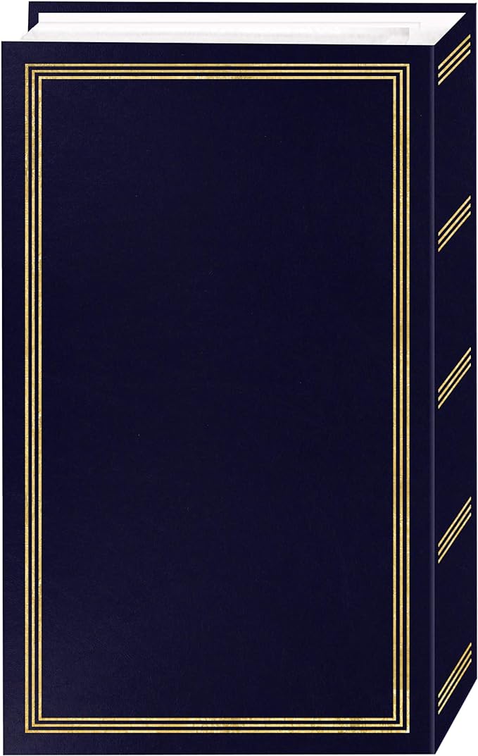Pioneer Photo Albums STC-504 Navy Blue Photo Album, 504 Pockets 4"x6", 1 Count (Pack of 1) - Image 3