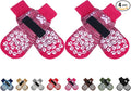 EXPAWLORER Anti Slip Dog Socks to Prevent Licking Paws, Dog Shoes for Hot Pavement, Dog Booties for Small Medium Large Senior Dogs, Traction Control Boots & Paw Protectors for Hardwood Floors Rose by EXPAWLORER