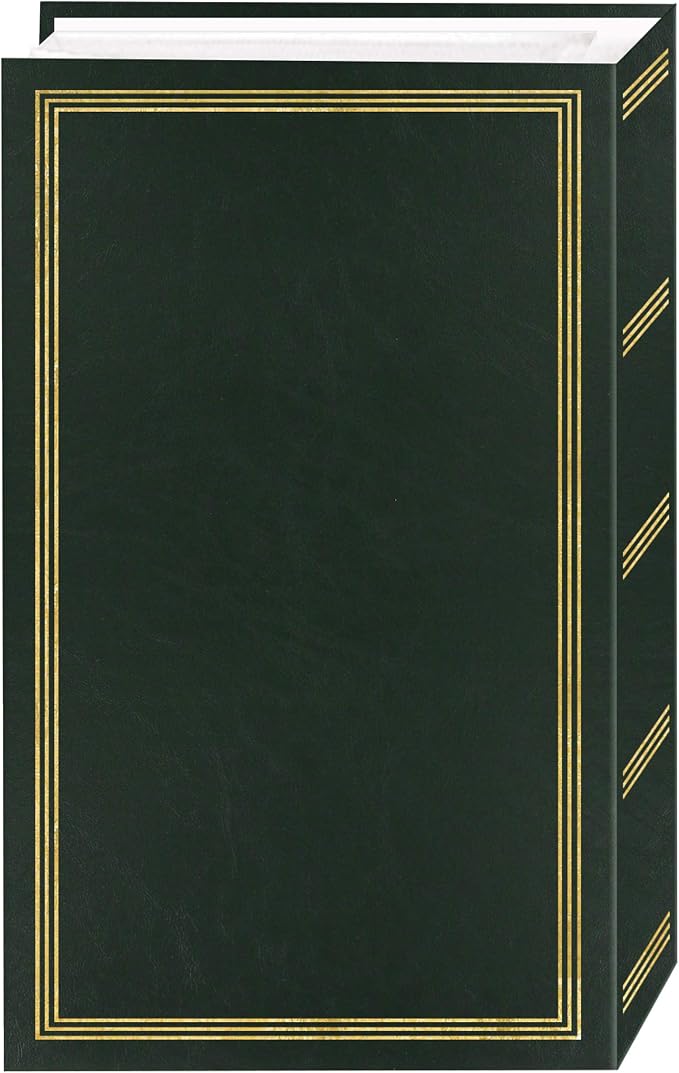 3-Ring Photo Album 504 Pockets Hold 4x6 Photos, Hunter Green - Image 3