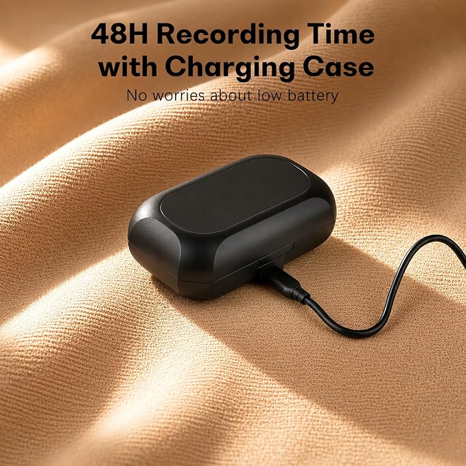 MAYBESTA Wireless Mini Microphone for iPhone Android Phone - Bluetooth Lapel Microphones with Charging Case for Video Recording - 2 Clip on Content Creator Mics for Tiktok YouTube Vlog - Image 4