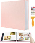 Large Photo Album Self Adhesive Scrapbook Album for 4x6 5x7 8x10 Pictures DIY Photo Book for Wedding, Anniversary, Christmas, Baby Shower, Ideal for Preserving Precious Moments by HoneyTolly