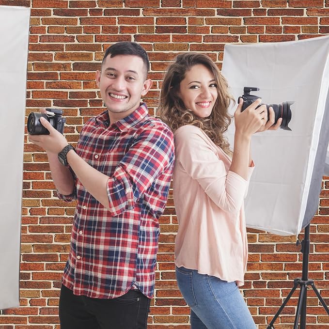 10x 8ft Dark Red Brick Wall Backdrop Fabric Photo Background | Large Polyester Brick Backdrop Cover for Photoshoot Home Fireplace Decoration, Newborn Birthday Party Decor - Image 4