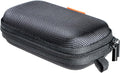 Small Hard EVA Case, Portable Earbud Zipper Pouch with Mesh Pocket,Black | Universal Carrying Bag for Headset, Earphone, Flash Drive, Charging Cable, Key, Durable Exterior by GLCON